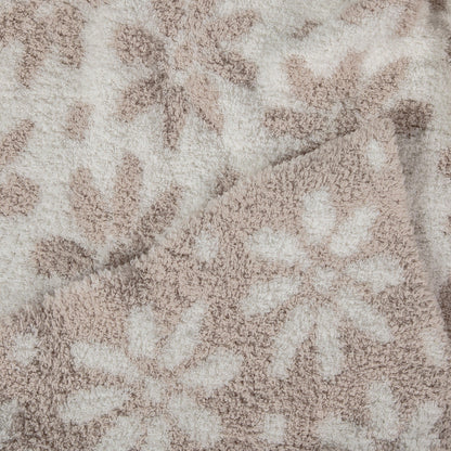Couverture pour tout-petit imprimée marguerites beiges et blanches