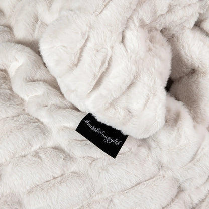 Cream Clouds Double-sided Minky Blanket