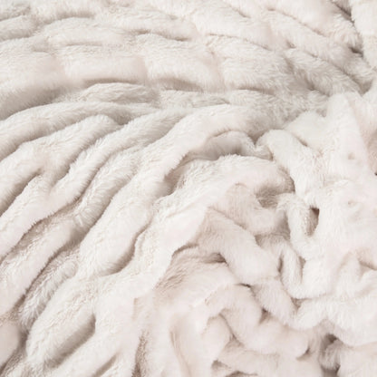 Cream Clouds Double-sided Minky Blanket