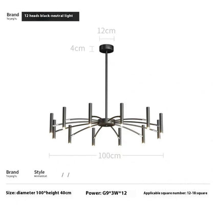 Lustre style nordique simple et moderne, tendance, minimaliste et créatif