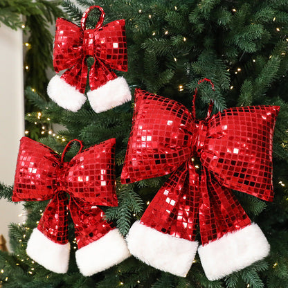 Mirror Bow Christmas Tree Decoration
