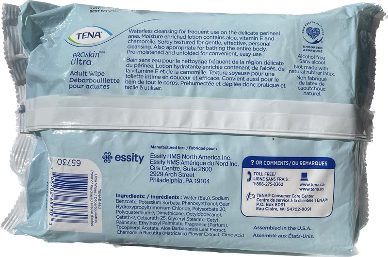 TENA Proskin Ultra Adult Wipe 48 count