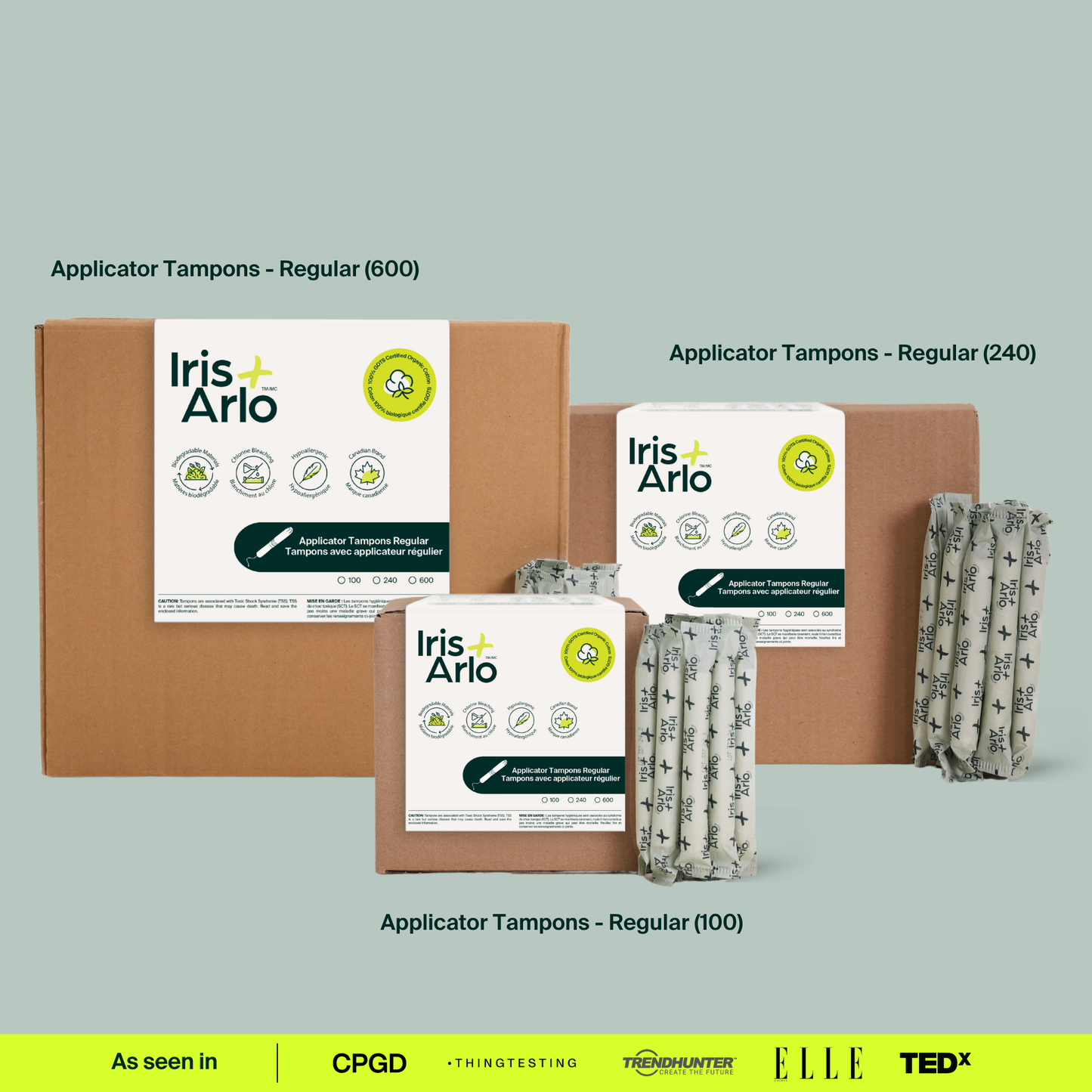 Tampons avec applicateur, applicateur carton - normal - Vrac (240)