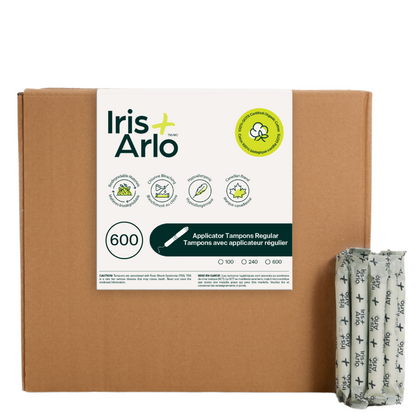 100% Organic Cotton Applicator Tampons