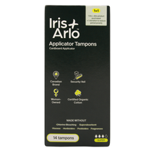 Tampons avec applicateur 100 % coton biologique