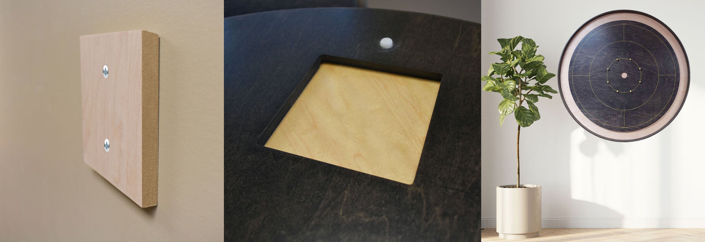 Le jeu de crokinole The Gray Maple par Crokinole Canada - Ensemble de jeu de crokinole de tournoi - Conforme aux normes de la NCA