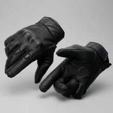 Open Road Men's Perforated Armored Leather Motorcycle Gloves