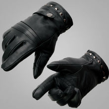Open Road Women's Touch Tip Leather Motorcycle Gloves