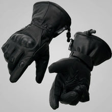 Open Road Men's Armored Gauntlet Leather Motorcycle Gloves