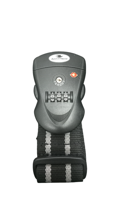 Austin House TSA Combo Luggage Strap with Combination Lock