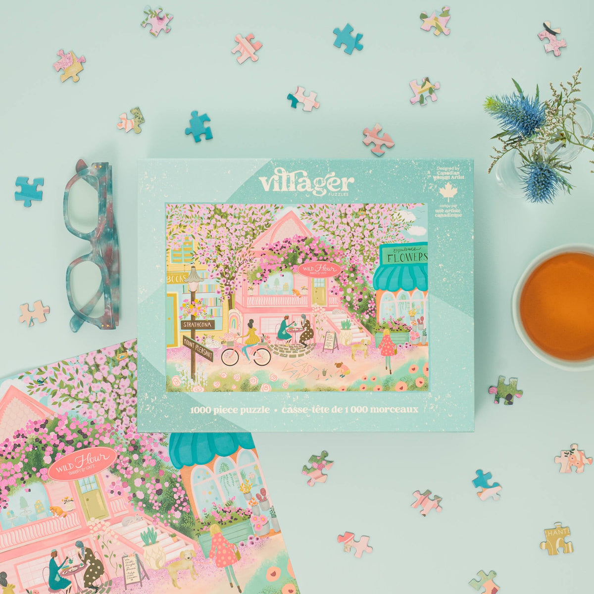 City in Bloom | 1000-Piece Puzzle for Adults | Designed in Canada by Ginger Deverell