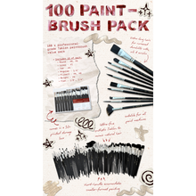 Nobel Value - 100 Pinceaux Assortis pour Professionnels