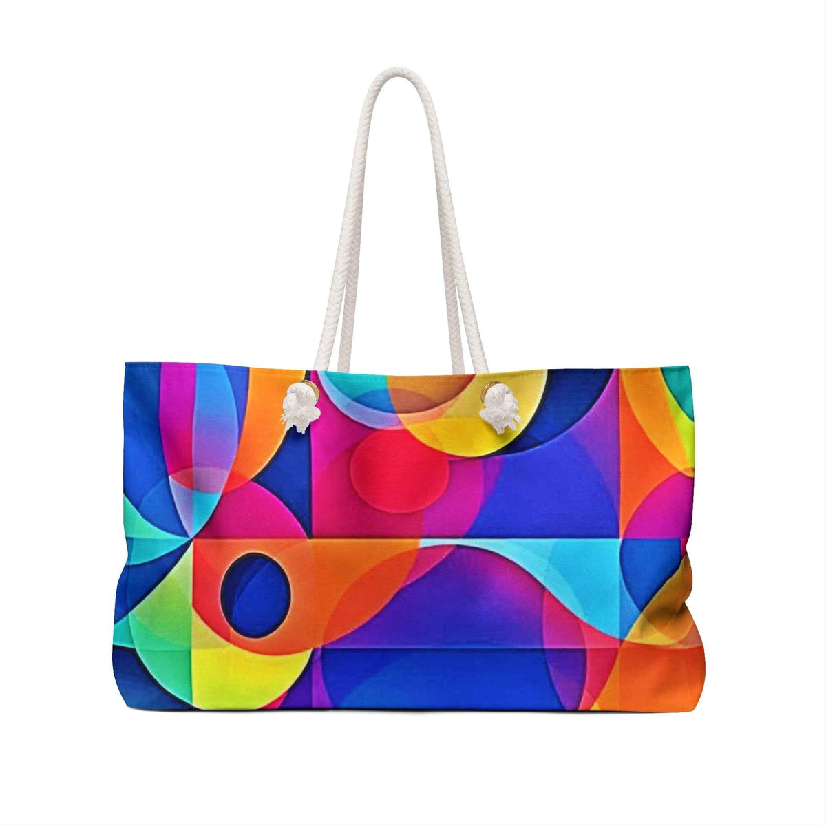 Sac de week-end à motif géométrique coloré abstrait