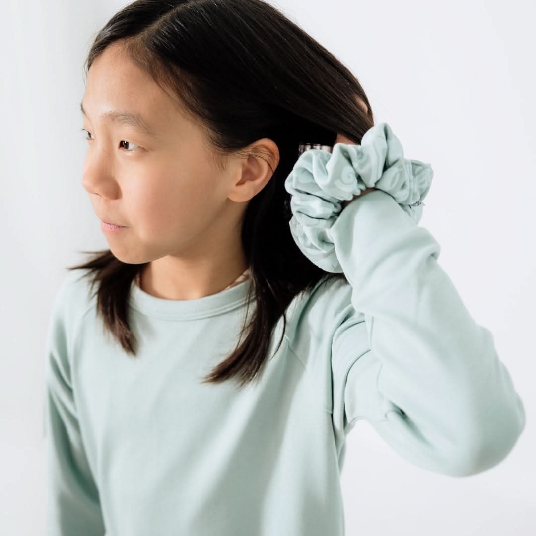Bamboo Scrunchie | Tidal Blue