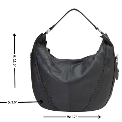 Grand sac hobo à bandoulière