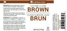 Colorant alimentaire liquide marron - Colorant alimentaire liquide - 4 oz - 1 gallon - Livraison gratuite au Canada pour les commandes de plus de 199 CAD