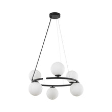ANABELLE 6-Light Scandinavian Globe Chandelier for Dining Room & Modern Interiors