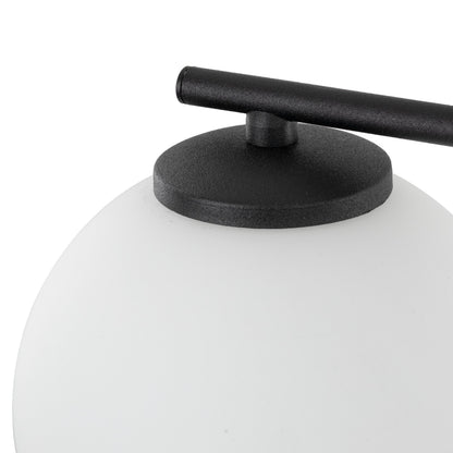 Plafonnier ELTON noir 5 lumières de style scandinave pour salon, chambre et couloir
