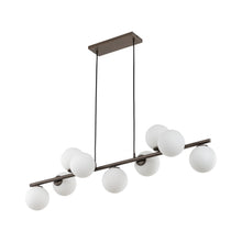 Suspension ESTERA à 9 lumières en verre scandinave pour table à manger et intérieurs modernes