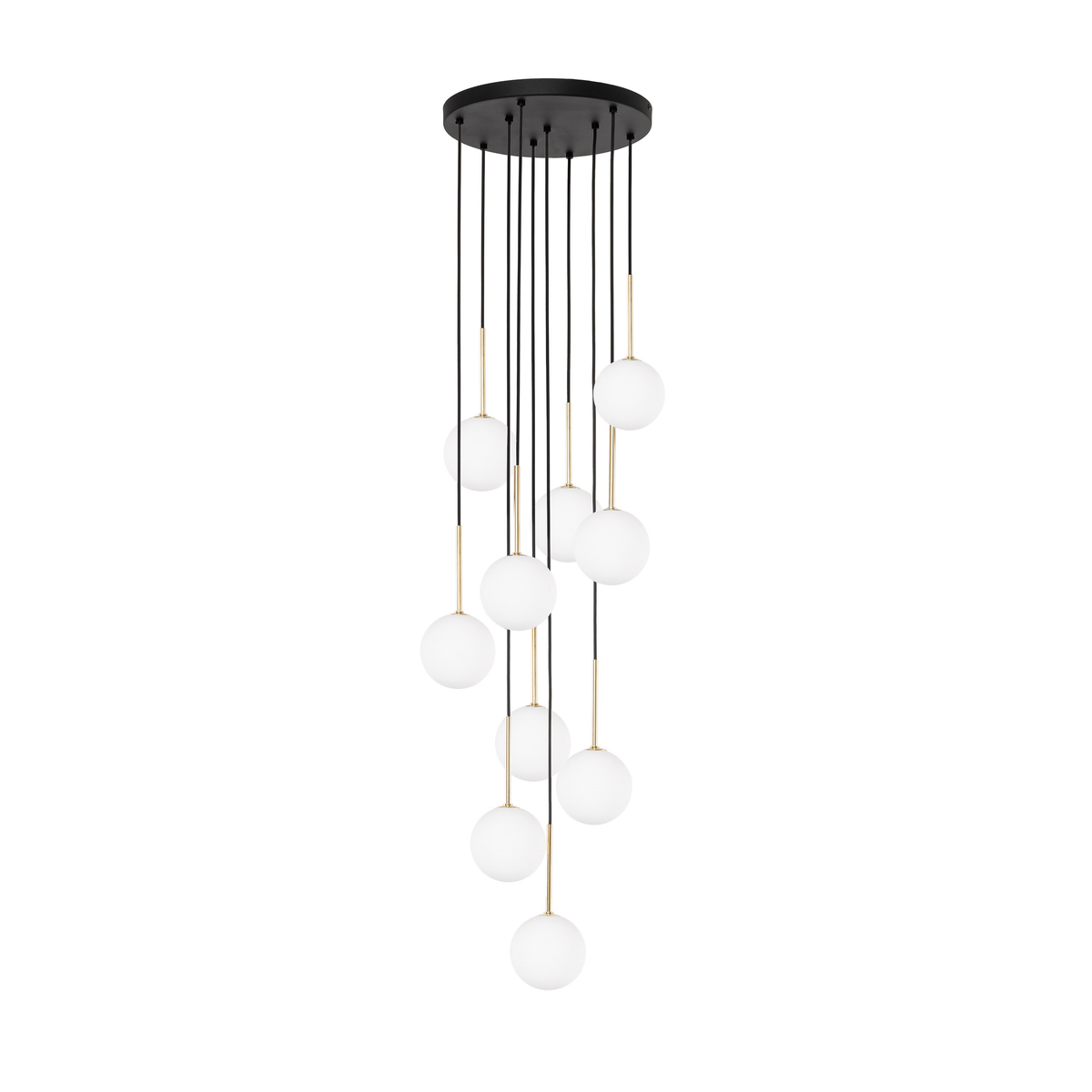 Suspension scandinave NILOS pour entrée, couloir, cage d'escalier et salon (10 lumières)
