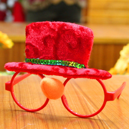Christmas Party Glasses – Festive Holiday Photo Props, 5 Fun Styles