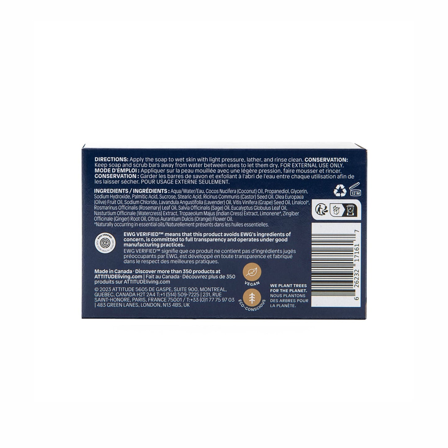 Attitude - Hommes 2en1 - Sauge et Romarin (473ml)