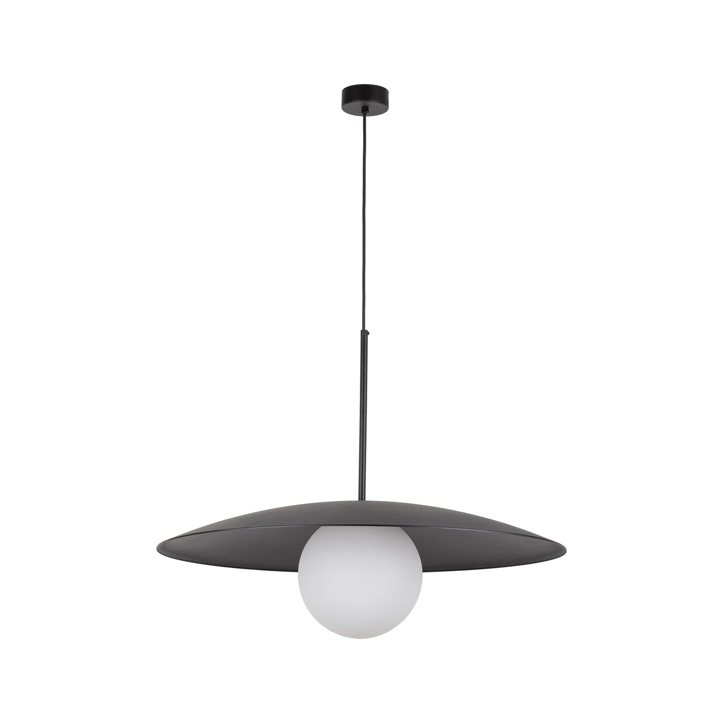Suspension dôme large SLATE Mid-Century Modern pour îlot de cuisine et table à manger