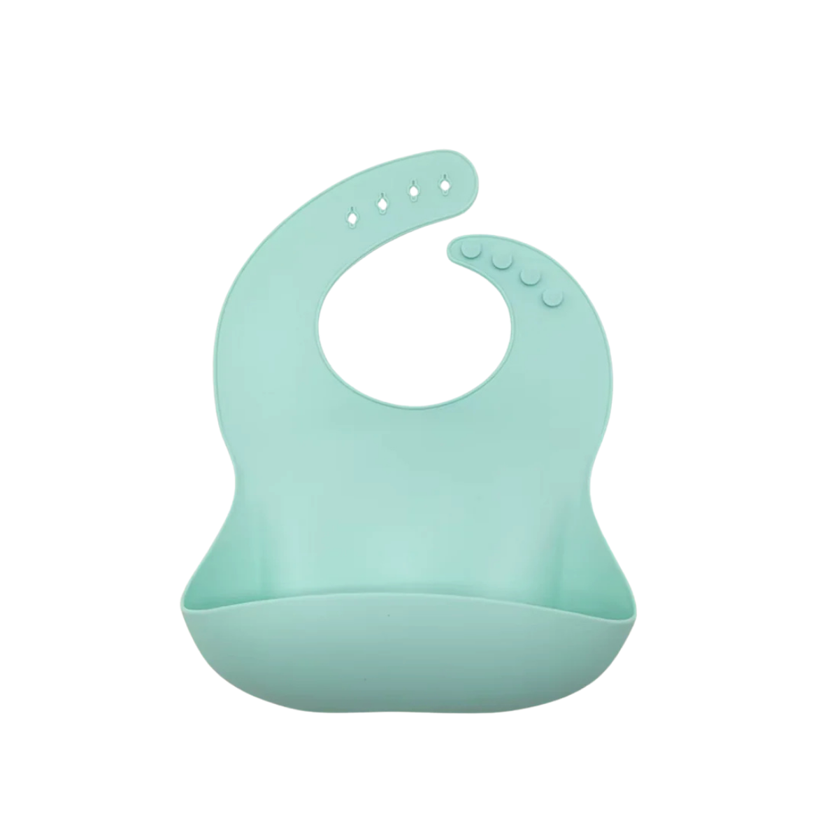 Bavette en silicone menthe