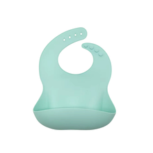 Bavette en silicone menthe