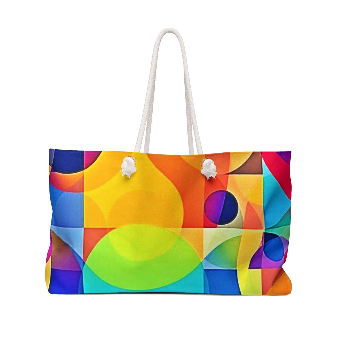 Sac de week-end à motif géométrique coloré abstrait
