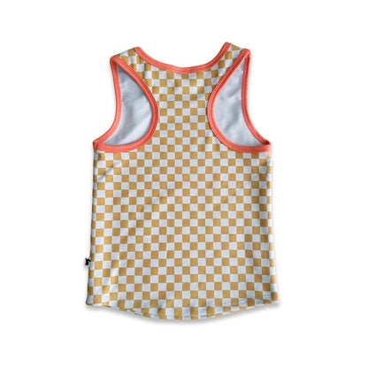Kids' Bamboo Racerback Tank | Rainbow Stripe