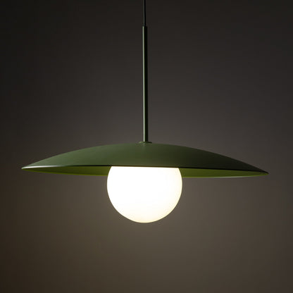 Suspension dôme large SLATE Mid-Century Modern pour îlot de cuisine et table à manger