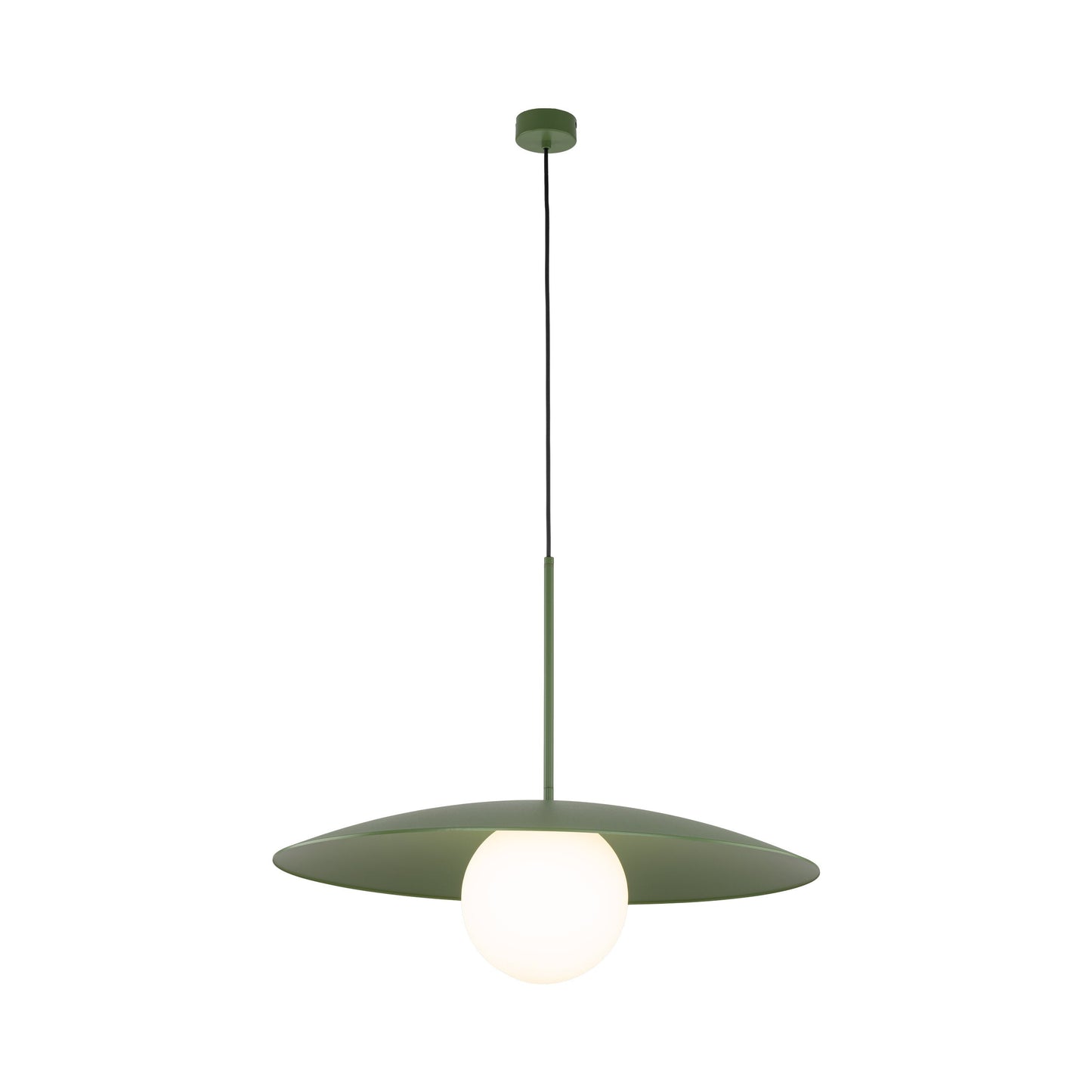 Suspension dôme large SLATE Mid-Century Modern pour îlot de cuisine et table à manger