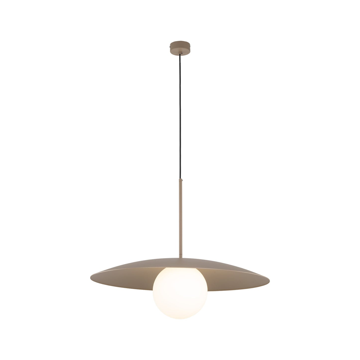 Suspension dôme large SLATE Mid-Century Modern pour îlot de cuisine et table à manger
