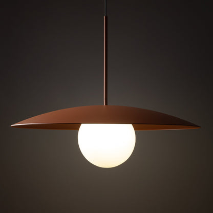 Suspension dôme large SLATE Mid-Century Modern pour îlot de cuisine et table à manger