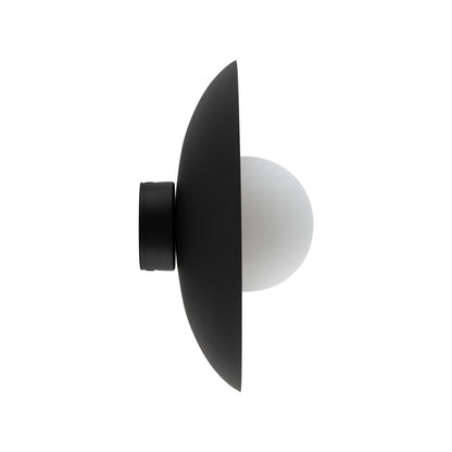 SLATE Opal Glass Wall Sconce & Flush Mount for Bedroom, Hallway & Kitchen