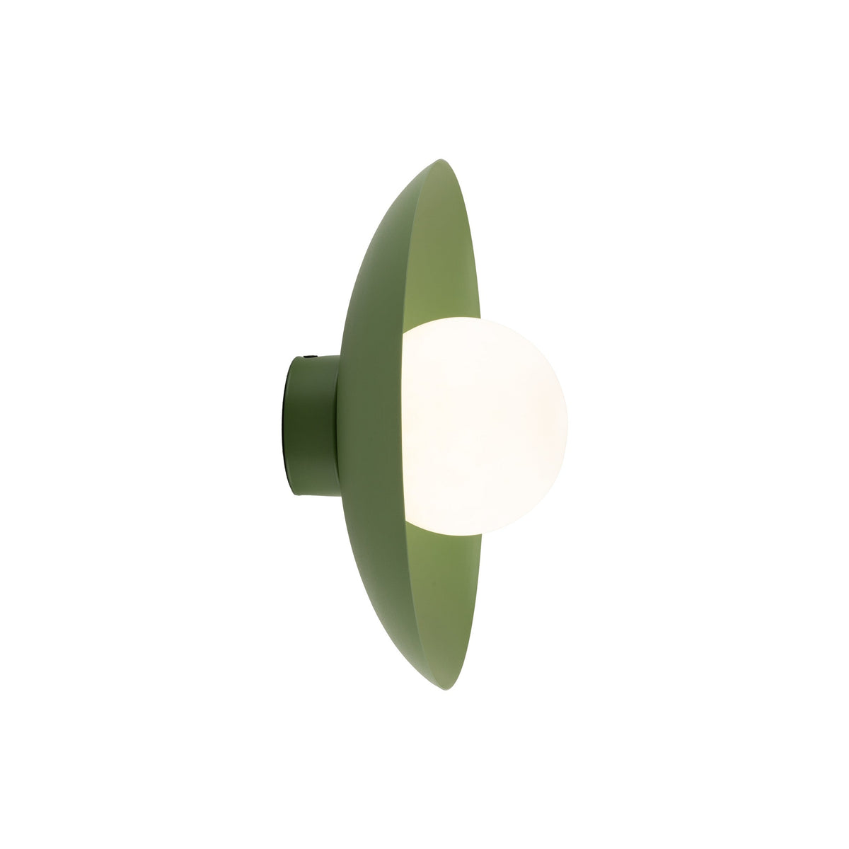 SLATE Opal Glass Wall Sconce & Flush Mount for Bedroom, Hallway & Kitchen