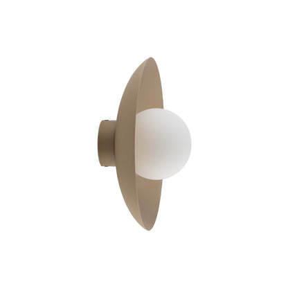 SLATE Opal Glass Wall Sconce & Flush Mount for Bedroom, Hallway & Kitchen