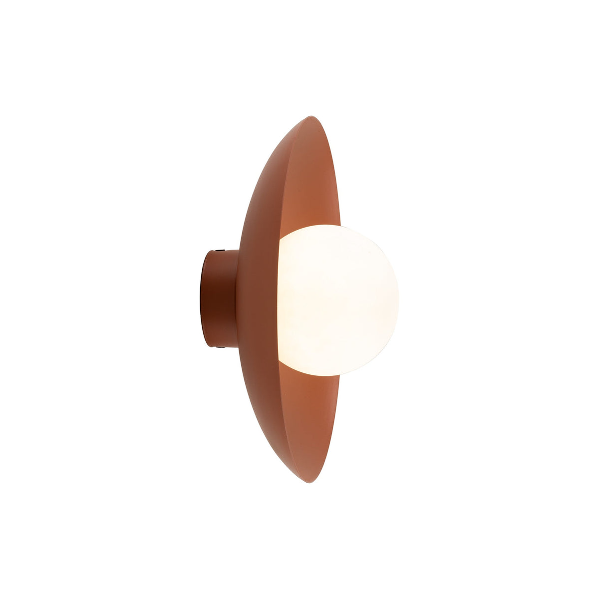 SLATE Opal Glass Wall Sconce & Flush Mount for Bedroom, Hallway & Kitchen