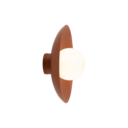 SLATE Opal Glass Wall Sconce & Flush Mount for Bedroom, Hallway & Kitchen