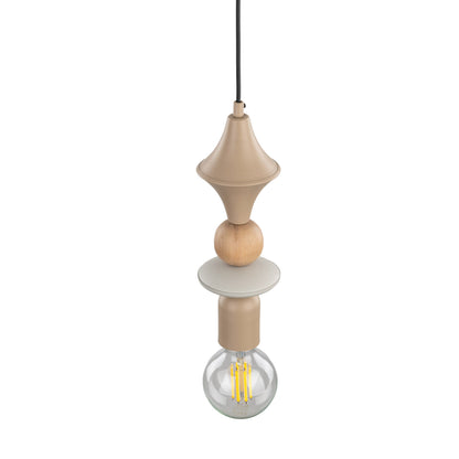Suspension TOWER en bois pour îlot de cuisine, chevet et coin lecture