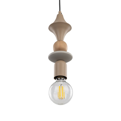 Suspension TOWER en bois pour îlot de cuisine, chevet et coin lecture