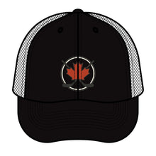 Maple Stick Hockey Hat Canadian Maple Leaf Cap with Crossed Hockey Sticks - Premium Snapback Trucker Hat - Canada Pride Baseball Cap