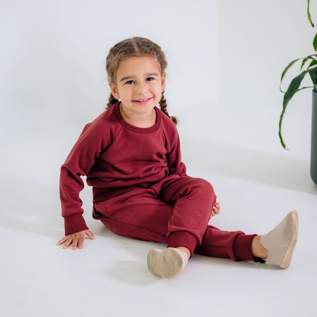 Baby/Kids' Bamboo Fleece Raglan Pullover | Black