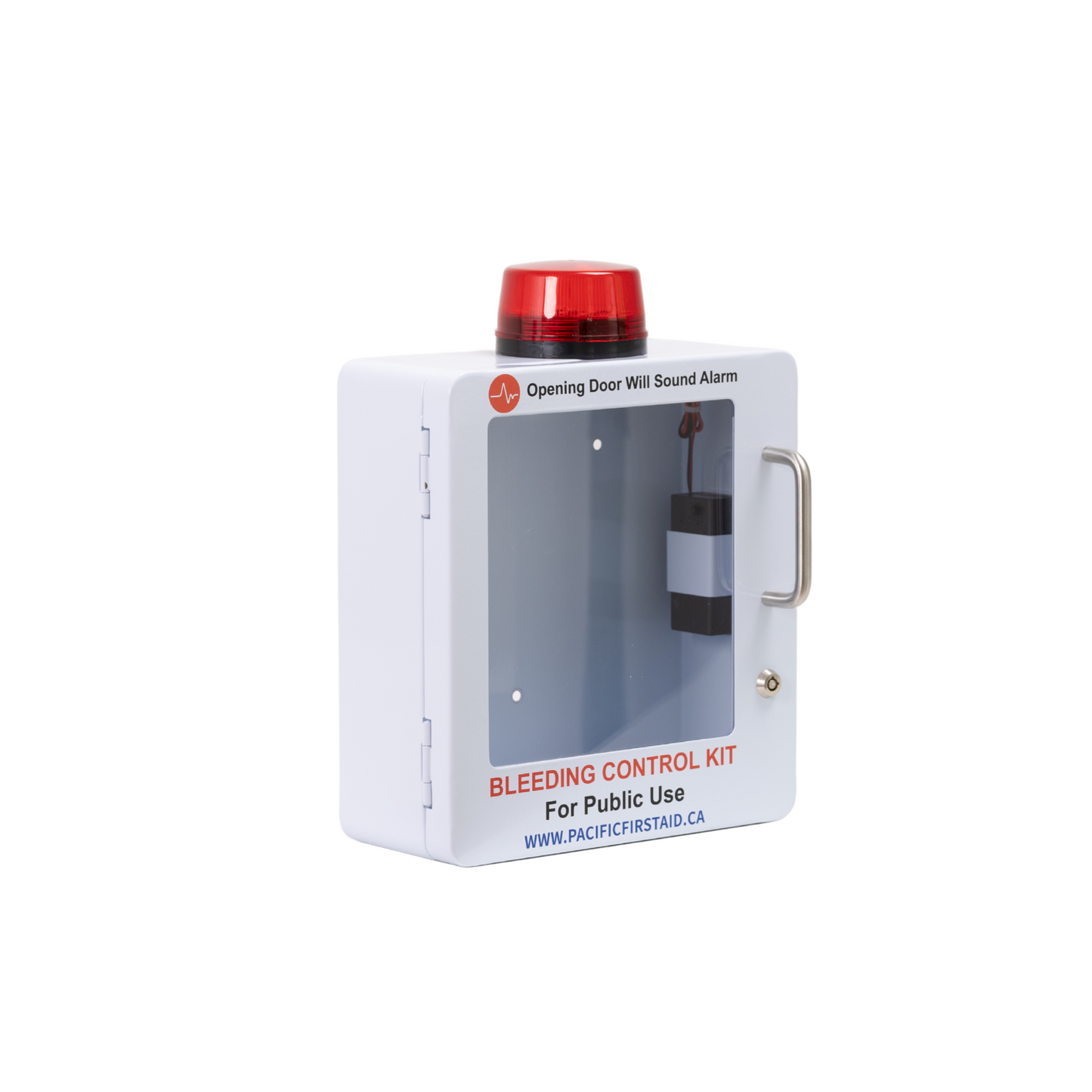 Armoire métallique pour kit de contrôle des hémorragies avec alarme