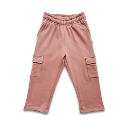 Youth Bamboo Fleece Cargo Pants | Navy