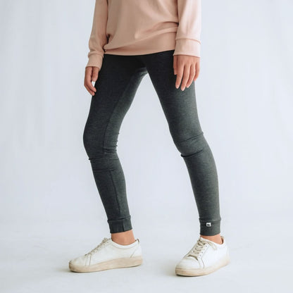 Youth Bamboo Leggings | Charcoal