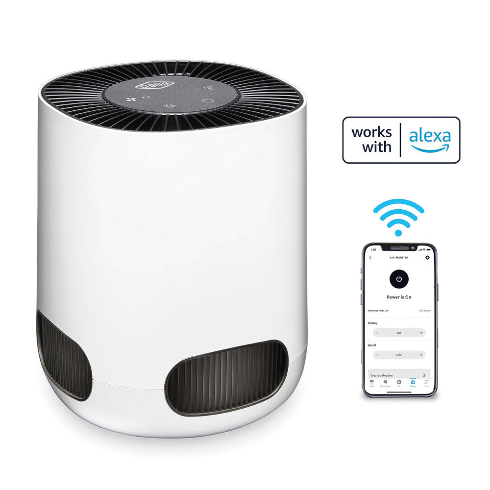 CLOROX 11021 Alexa Smart Tabletop True HEPA Air Purifier