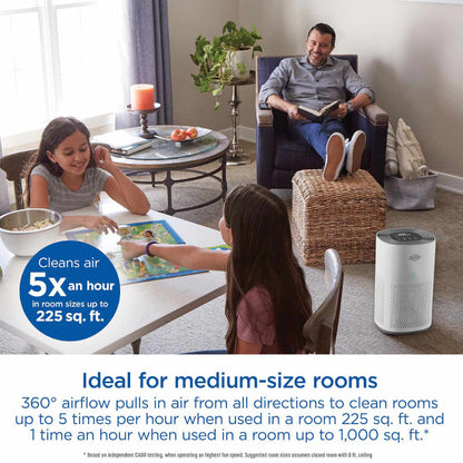 CLOROX 11031 Alexa Smart Medium Room True HEPA Air Purifier