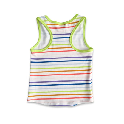 Kids' Bamboo Racerback Tank | Blue Checkers